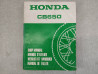 Manuel d'atelier CB650 1978 origine HONDA 6642600