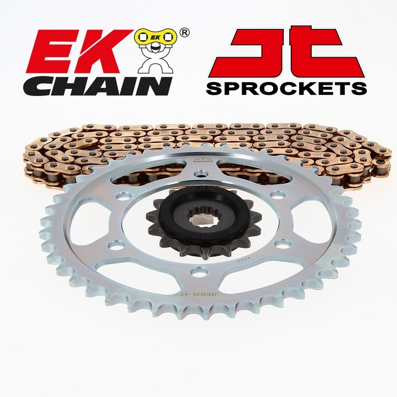 Kit chaîne EK/JT 520SRX2 15/47 HONDA Domintaor NX650 1991-95