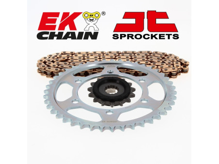 Kit chaîne EK/JT 520SRX2 15/47 HONDA Domintaor NX650 1991-95