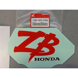 Autocollant emblème réservoir Honda ZB50J 88 type 1 | 17531GS9770ZA
