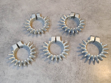 Kit de 5 collerettes OCCASION rezinguées CB750 Four HONDA 18231-18232-300KIT2