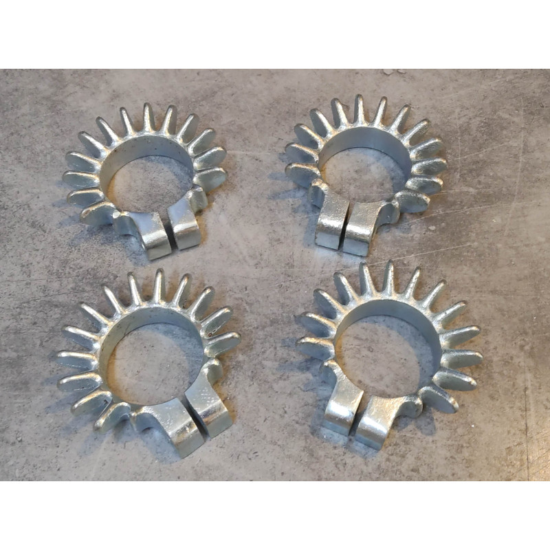 Kit de 4 collerettes OCCASION rezinguées CB750 Four HONDA 18231-18232-300KIT