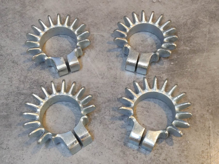 Kit de 4 collerettes OCCASION rezinguées CB750 Four HONDA 18231-18232-300KIT
