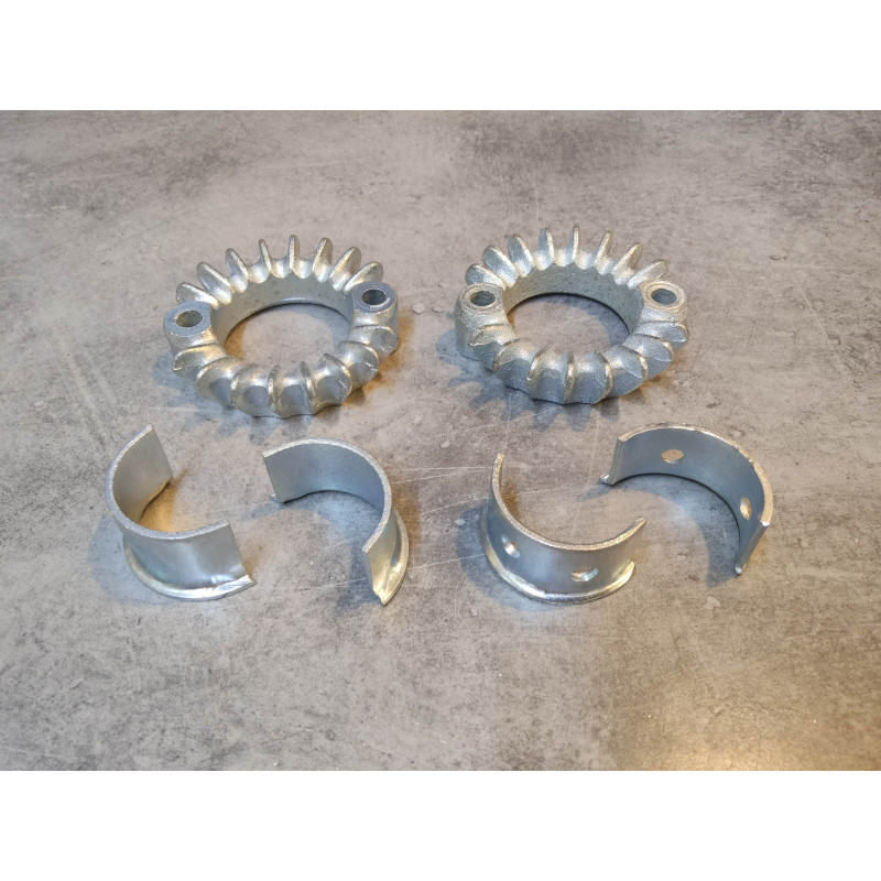 Kit 2 collerettes + 4 demi-lunes OCCASION CB/CL/SL 350 HONDA 18231-312-000KITOCC