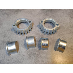 Kit 2 collerettes + 4 demi-lunes OCCASION CB/CL/SL 350 HONDA 18231-312-000KITOCC