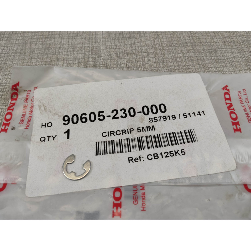 Circlip 5mm Honda 90605-230000 | Pièce détachée moto