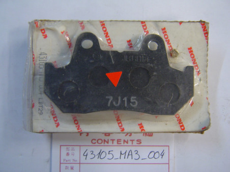 Plaquette de frein Honda 43105MA3004 — vendue à l'unité