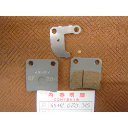 Jeu plaquettes de frein Honda SZ50 SK50 réf. 45112GZ3315