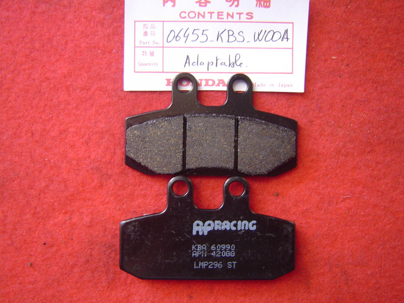 Plaquettes de frein avant adaptables Honda | 06455KBSW00A