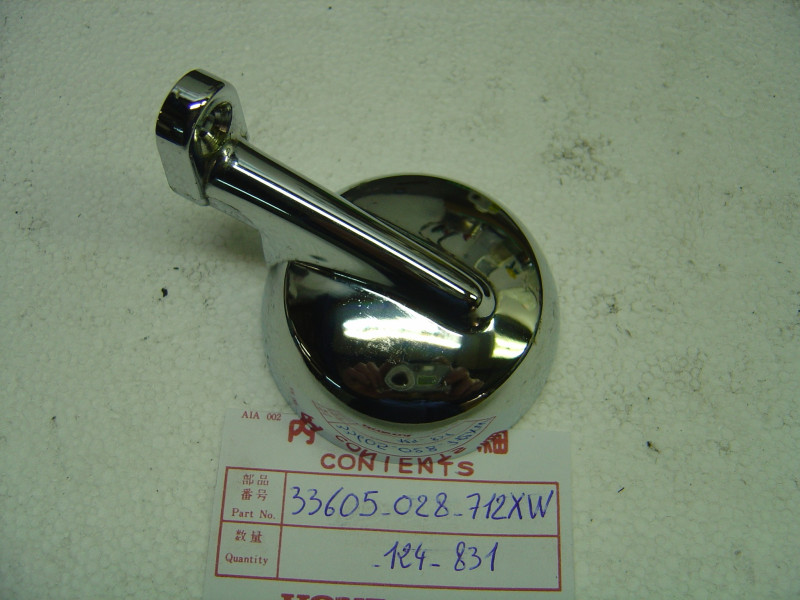Base chromée clignotant Honda CF70 SL125 CBS125 | Réf. 33605028712XW