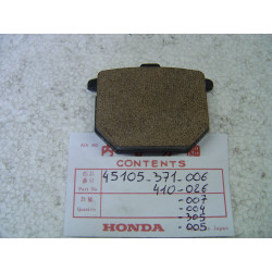 Plaquette de frein A Honda GL1000 CB750 CB900 - Réf. 45105371006