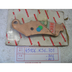 Plaquette B frein avant Honda CR125 CR250 CR500 XR250R | 45106KS6701