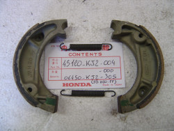 Jeu machoires de frein AV HONDA TL125 83-88 AV et AR de XR80 45120-KJ-004