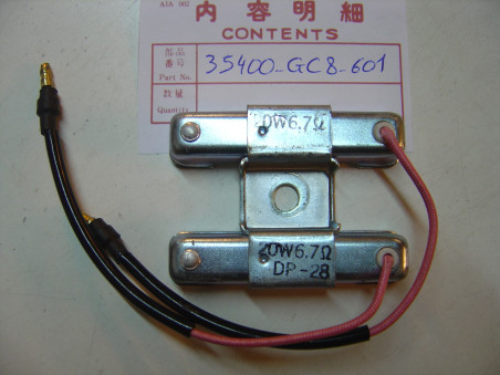 Résistance circuit éclairage Honda NH80 20W 6.7Ω - 35400GC8601