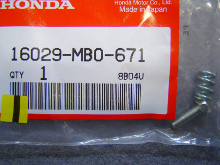 Vis + Ressort C Carburateur Honda – Réf. 16029MB0671