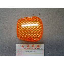 Cabochon de clignotant CB250-400N MTX200 83 XL125SZ 79 XL500 HONDA 33602-443-611