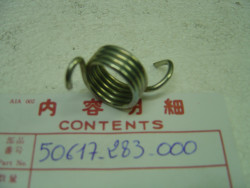 Ressort rappel repose pied D 350/400F 500F SL125 HONDA 50617-283-000