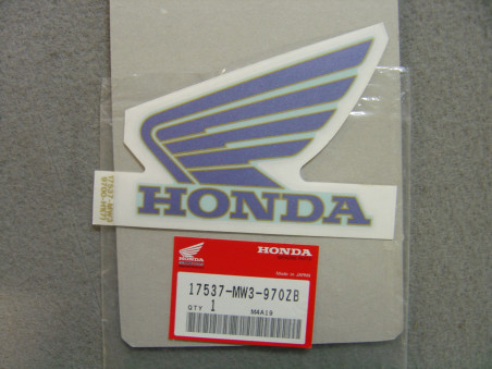 Autocollant réservoir gauche Honda CB750F2 Sevenfifty - Réf. 17537MW3970ZB