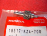 Arbre pivot gauche valve échappement Honda CR125R 90/99