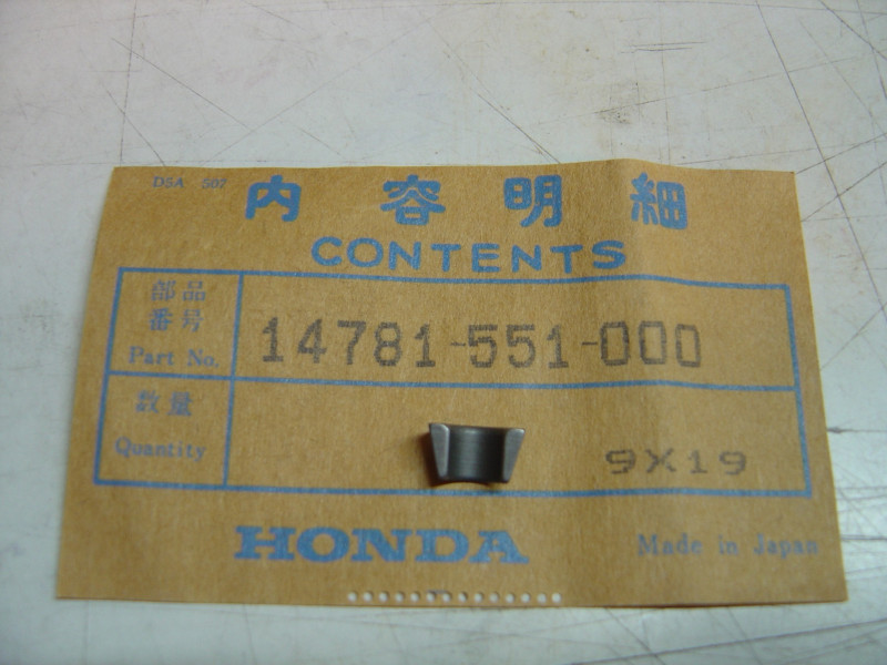 Clavette demi-lune soupape Honda CB750 GL1000 GL1100 CX500