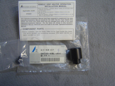 Kit Embout Guidon Honda NT650V - Poignées Chauffantes 08T50MBL800