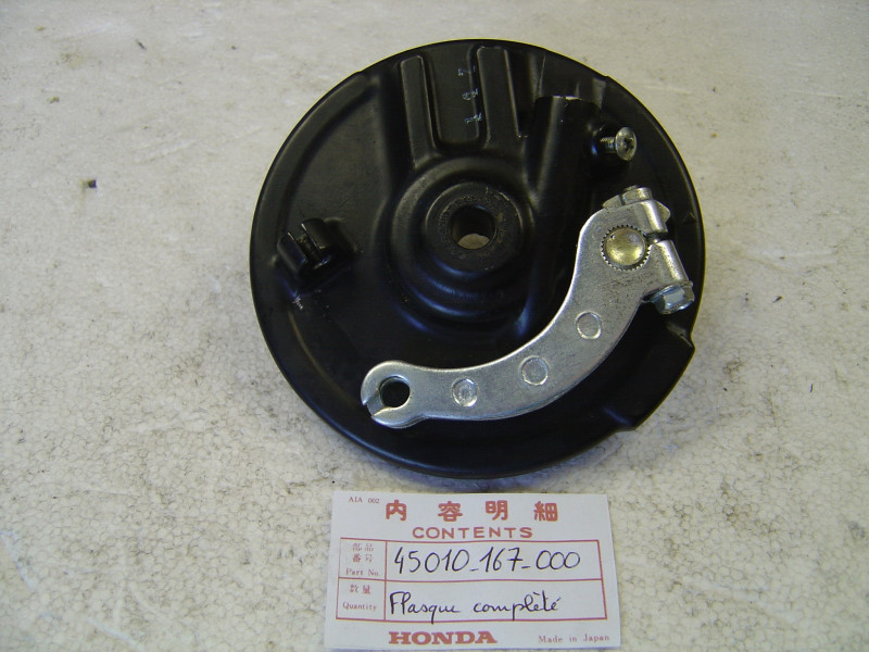 Flasque frein avant Honda MT50SA 80-81 axe cannelé biellette