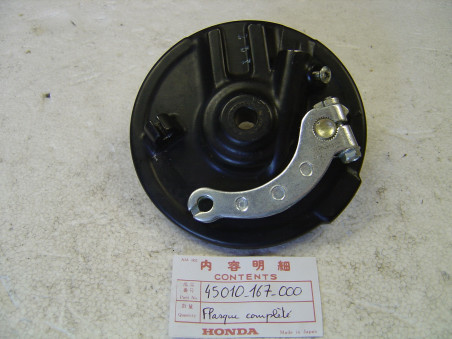 Flasque frein avant Honda MT50SA 80-81 axe cannelé biellette