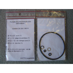 Pochette Joints Toriques Carburateur Honda 250-360G | Réf. 16010369004A