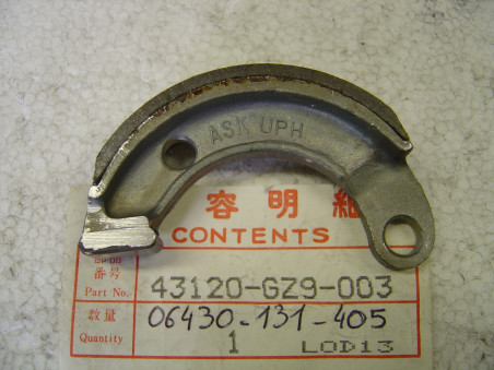 Mâchoire de frein arrière Honda – Réf. 43120GZ9003