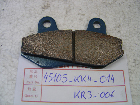 Plaquette frein avant Honda MBX50F MBX125F réf 45105KK4014