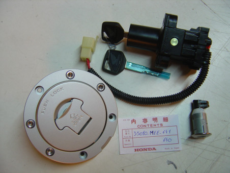Kit Contacteur Clefs + Bouchon Réservoir Honda CBR600RR
